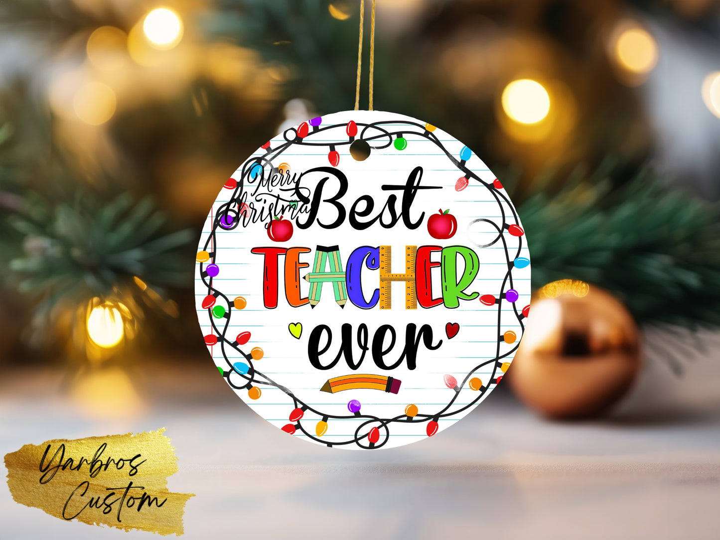 Teacher Christmas Ornament