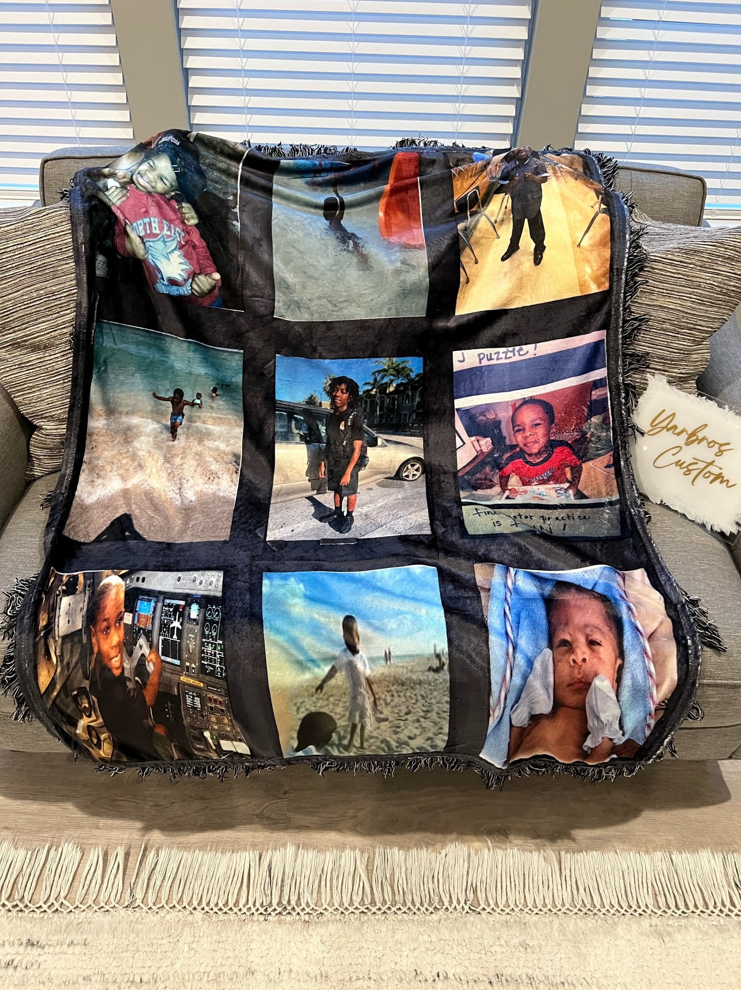 9 Panel Fleece Blanket