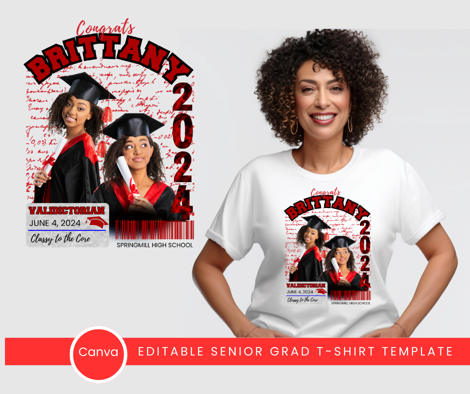 Senior Grad T-shirt Template