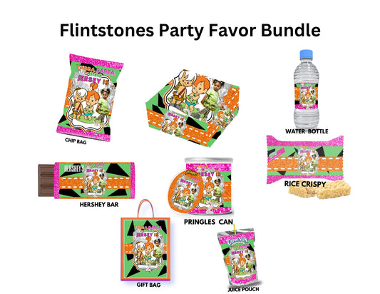 Flintstones Party Favor Template