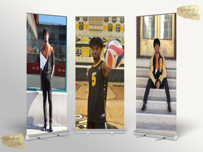 Combo Graduation Retractable Banner Set